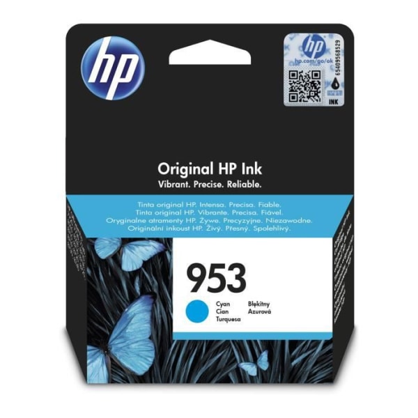 HP 953 cyan original bläckpatron (F6U12AE) för HP OfficeJet Pro 8710/8715/8720