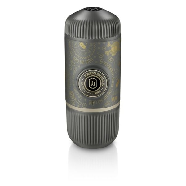Bärbar Espresso Kaffemaskin Nanopresso Dark Souls + WACACO Fodral Grå