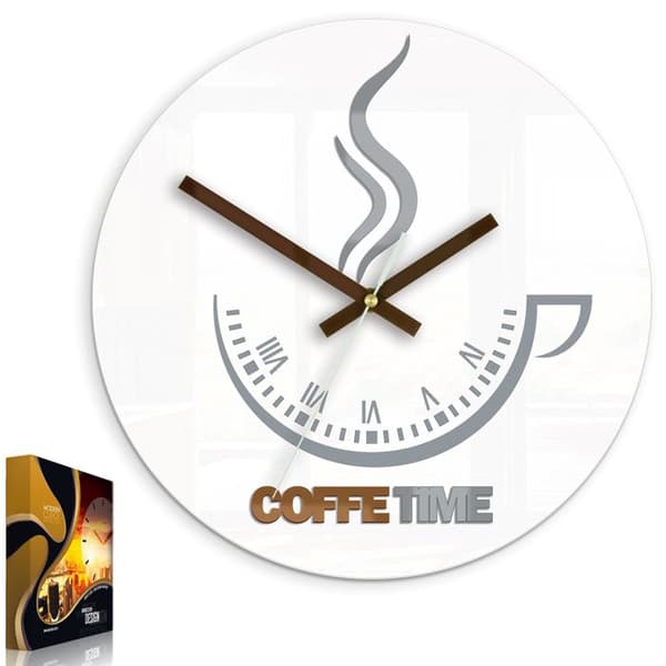 VÄGGUR COFFEE TIME II VIT
