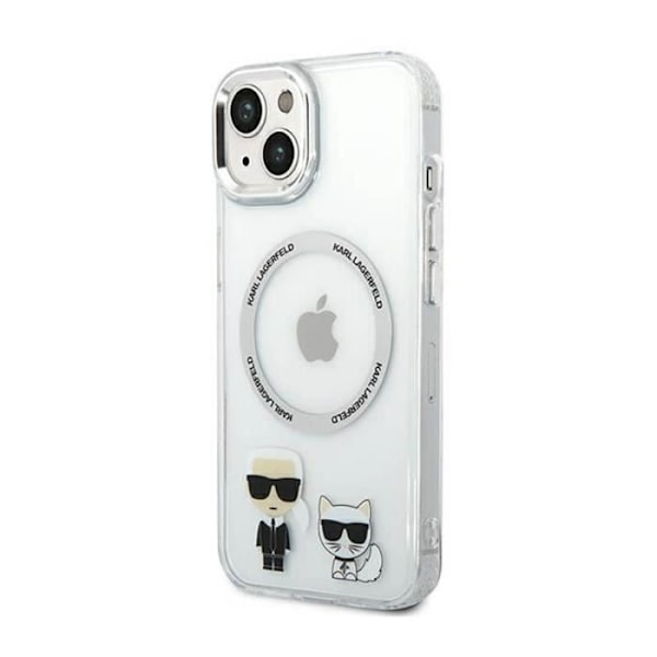 Karl Lagerfeld Karl-ampChoupette Aluminium MagSafe - Fodral för iPhone 14 Plus (Transparent) - 3666339077761