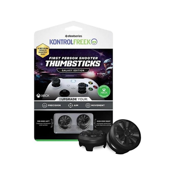 Tillbehör till handkontroll - KontrolFreek - FPS Freek Galaxy Black - 2 joysticks - Halkfria - Ökad precision Svart