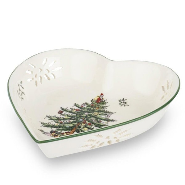 Spode Plate - XT5322-X - Pierced Heart Skål, Keramik, Flerfärgad