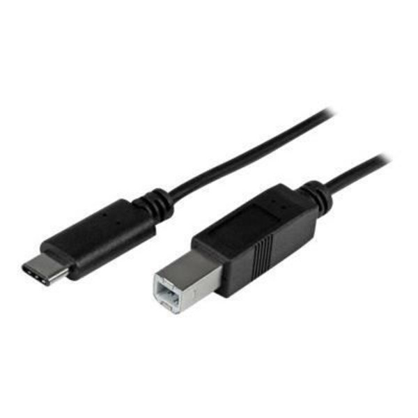 STARTECH USB 2.0-kabel USB-C till USB-B 1 m - USB C till B-kabel - Hane / Hane - Svart