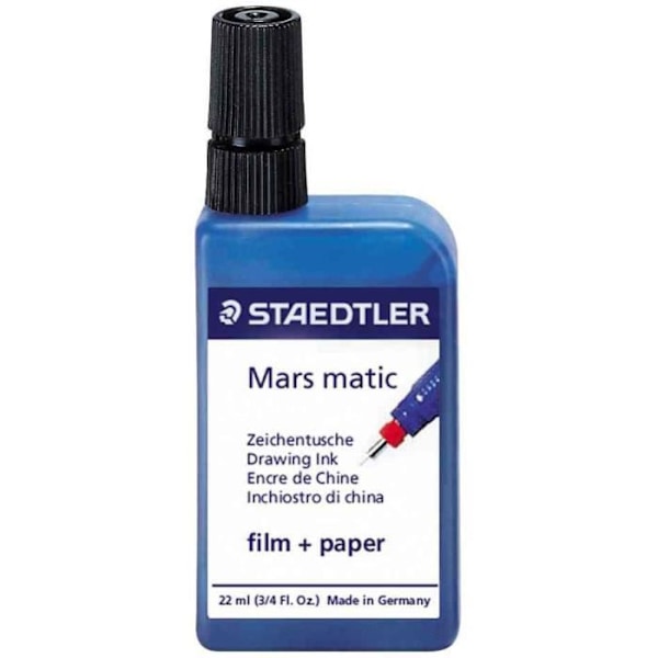 Encre de Chine - STAEDTLER - Mars Matic 745 - Svart - 22 ml - Blandat Svart