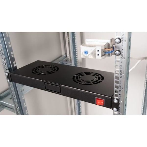 Fläktmodul - Utrustning - EZF-2-B - 4 vägar - RAL9005 - Termostatbrytare