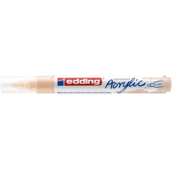 Acrylmarkörer 5100 Varm Beige Medium Spets 2-3 mm - EDDING - 10-pack beige
