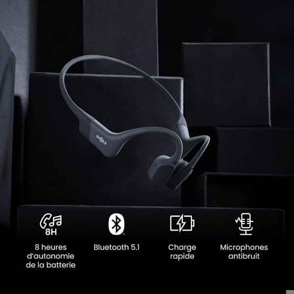 Hörlurar Shokz OPENRUN USB-C SVART Svart
