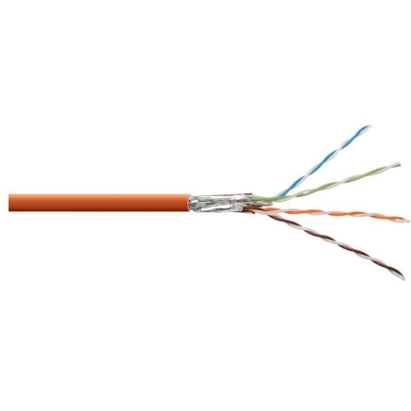 Nätverkskabel - DIGITUS - CAT 7 S/FTP PiMF - AWG 23/1 - LSZH - 1200MHz - Orange - 1000m