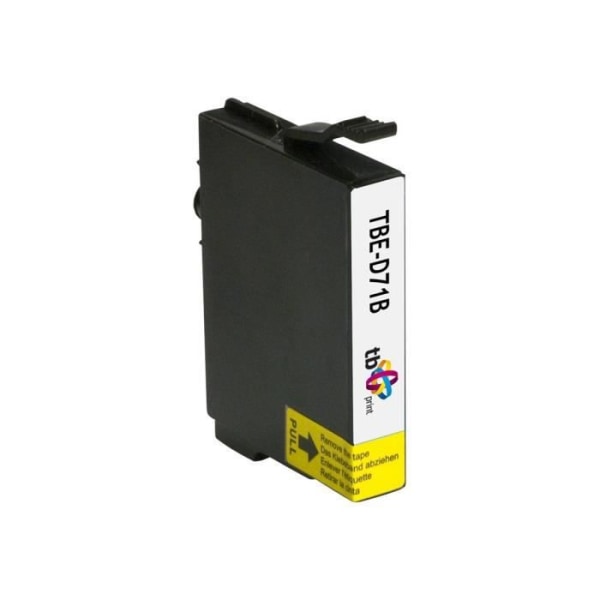 TB 12 ml svart bläckpatron (alternativ för: Epson T0711) för Epson Stylus DX9400, SX115, SX215, SX218, SX415, SX515,...