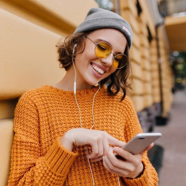 Hörlurar - Forcell hörlurar / Stereoheadset för Apple iPhone Lightning 8-pinnar vit HR-ME25