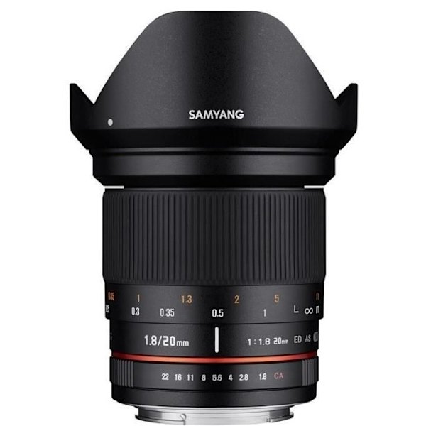 Samyang 20mm f/1.8 ED AS UMC M 4/3 Svart
