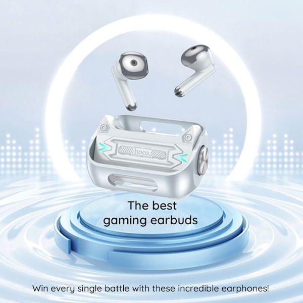 Trådlösa hörlurar - Hoco - EW55 - Bluetooth 5.3 - In-ear - Svettresistent Grön