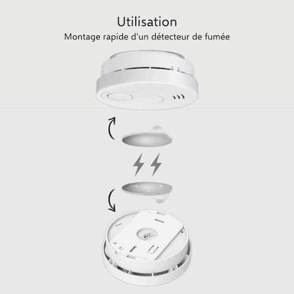 Monteringssats - ELRO - FM7000 - Magnetisk montering - 6 delar - Ingen borrning
