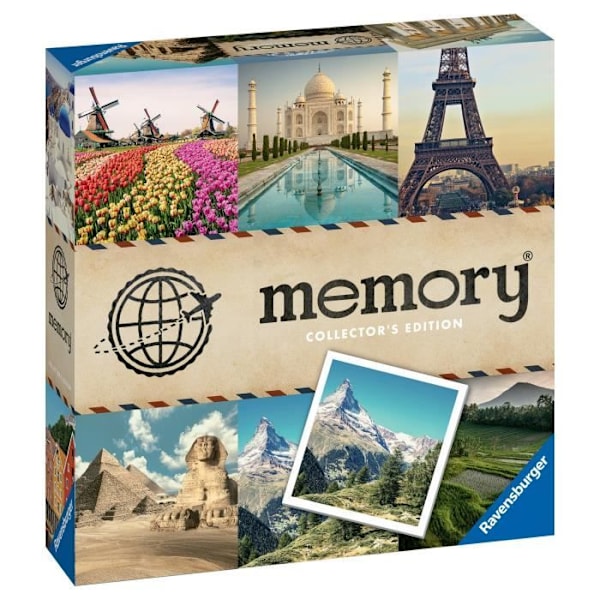 Collectors' Memory® memoryspel - Resor - Ravensburger - Observation och memorering - Från 8 år kastanj