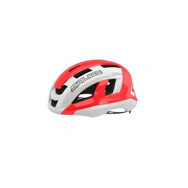 Cykelhjälm - Salice - Gavia - In-mould - Maximalt ventilering - Certifierad EN 1078 vit-röd S / M