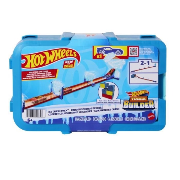 HOT WHEELS TRACK BUILDER ICE CRASH PACK (HKX40) Flerfärgad