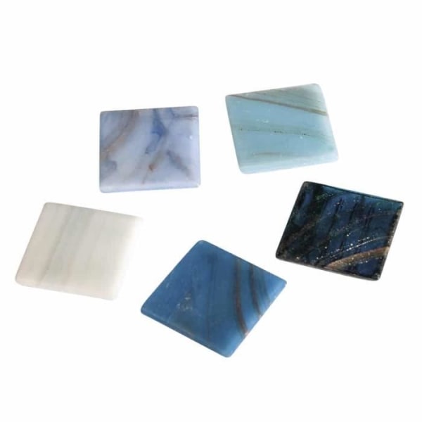 Deluxe mosaikstenar 2 cm Blå nyanser 500 g - Rayher Bleu