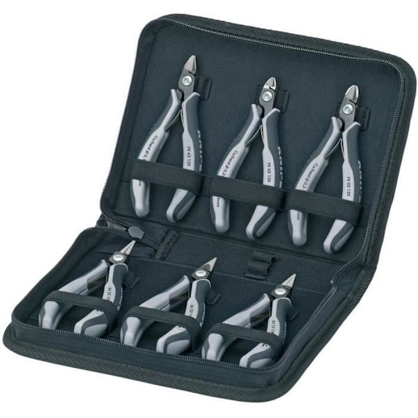 KNIPEX 00 20 16 P ESD precisionstång - Grå - Kit med 6