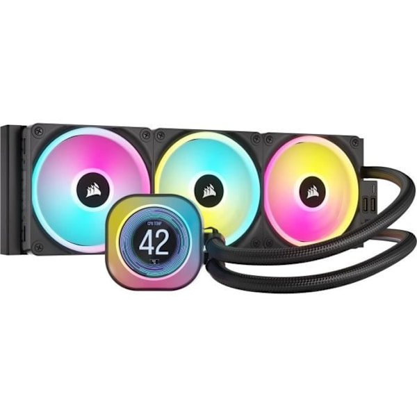 Vattenkylning - CORSAIR - iCUE LINK RGB H150i RGB AIO - 360 mm kylare - Flytande CPU-kylning (CW-9061003-WW) Svart