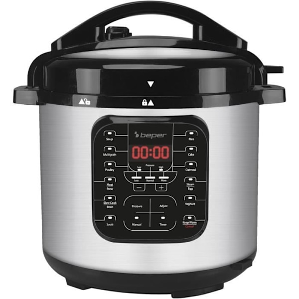 BEPER P101COS001 Tryckkokare och Tryckmultikokare, Ångkokare på 6 Liter