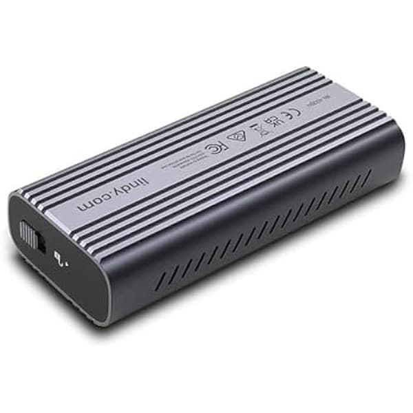 USB4-enhet för M.2 NVMe SSD - LINDY - Aluminium - 40 Gbit/s - Plug & Play - Kylfläns