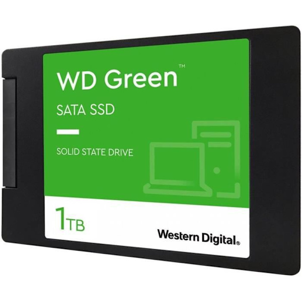 WESTERN DIGITAL - Grön - Intern Solid State Drive - 1 TB - 2,5" - WDS100T3G0A