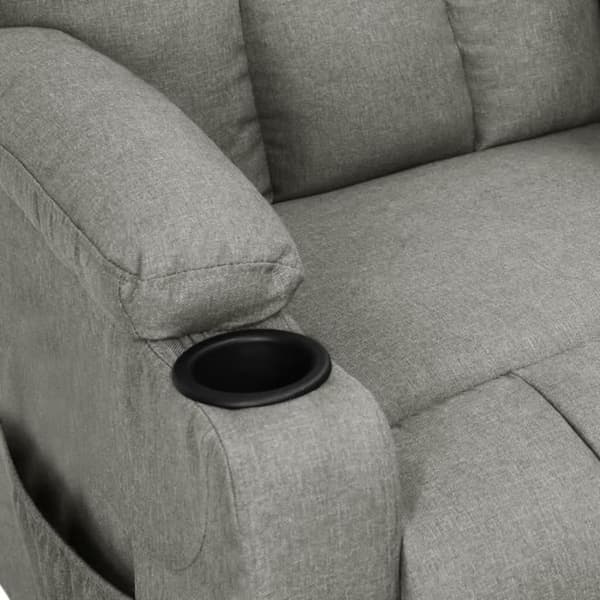 vidaXL Recliner Grå, Tyg.