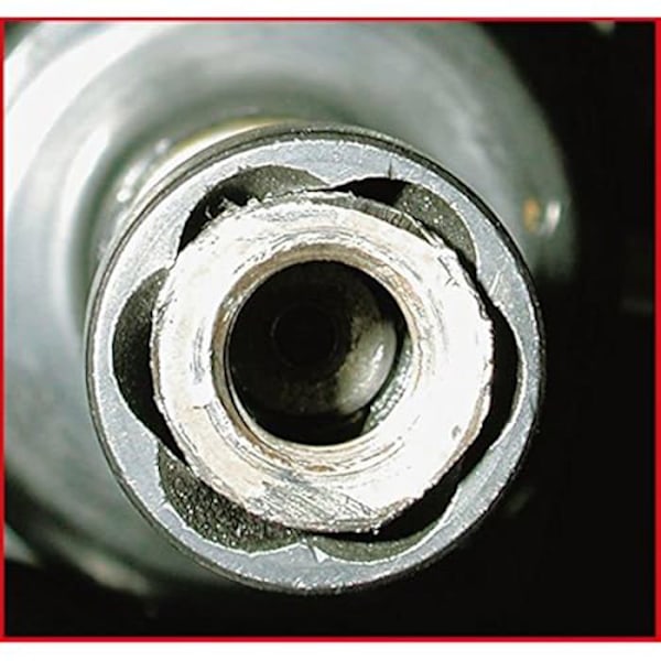 Special Socket for Damaged Nuts - KS TOOLS - 913.1293 - 21 mm - Chrome-Molybdenum - Impact Use