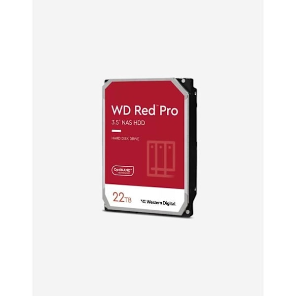 3,5' 22TB hårddisk hårddisk - WESTERN DIGITAL - WD RED PRO