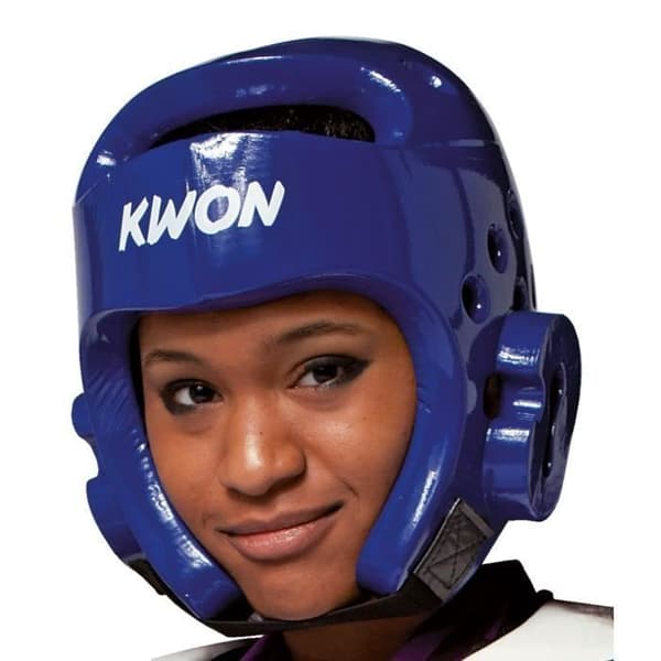 Taekwondo Kwon PU-hjälm - blå - M Blå XXS