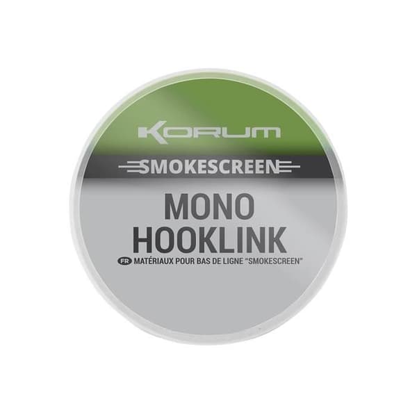 Korum Smokescreen Mono Hooklink-ledare - grön - 0,30 mm/ 5,4 kg