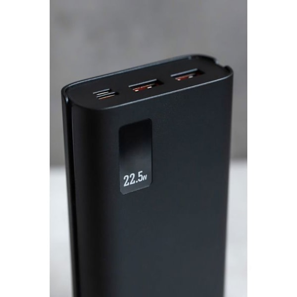 Sponge - SE20000002B - Energibank 20.000 mAh (1x USB-C PD 22.5W, 2x USB-A QC)