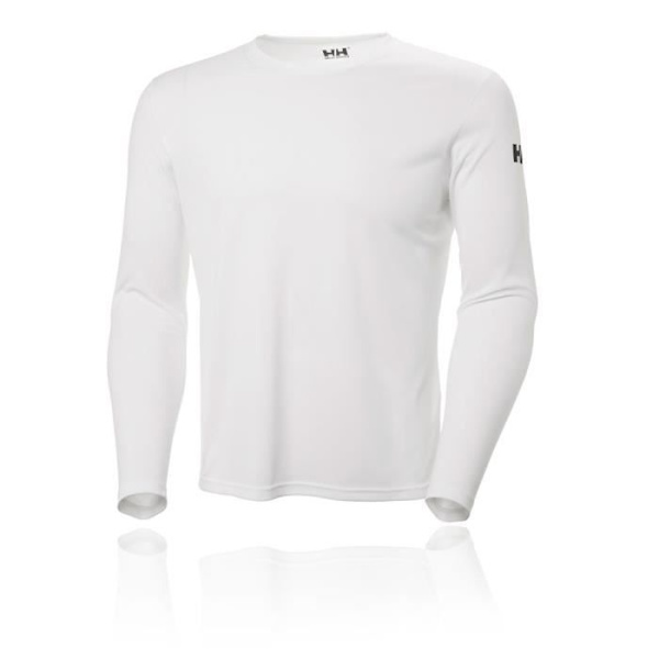 Tech Top Col Rund - Helly Hansen - Man - Löpning - Lätt - Andningsbar - Vit Vit jag