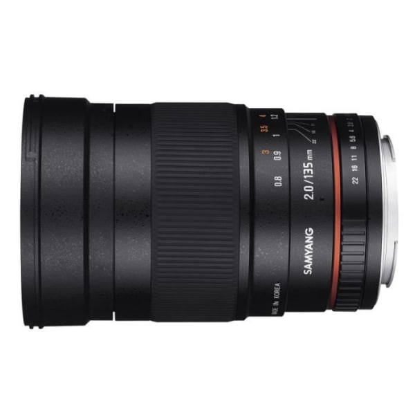 Teleobjektiv - Samyang - 135mm F2 ED UMC - Bländare F/2.0 - 11 linser - Reflexmonteringar