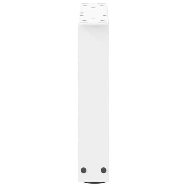 vidaXL V-formade soffbordben, 2 delar, vit, 40 x (30-31,3) cm, stål 4012525