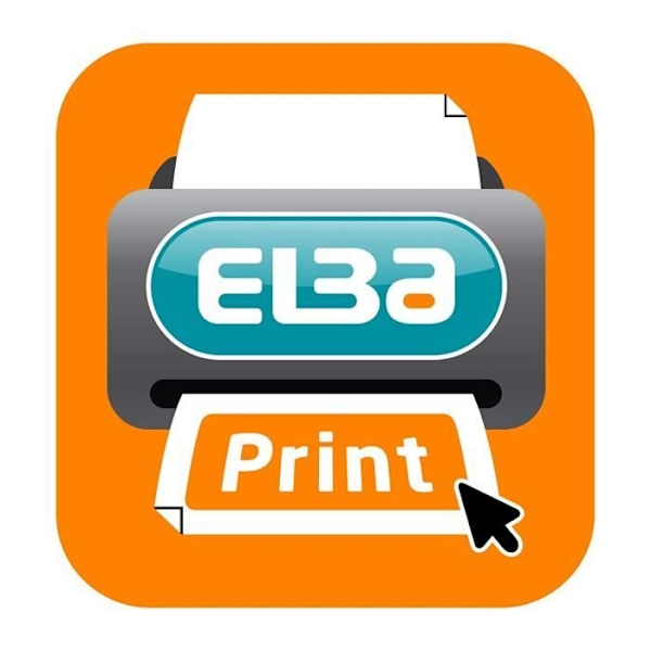 Elba klassurerad glänsande A4-format A4, med smal rygg (1 styck) röd - 10414RO