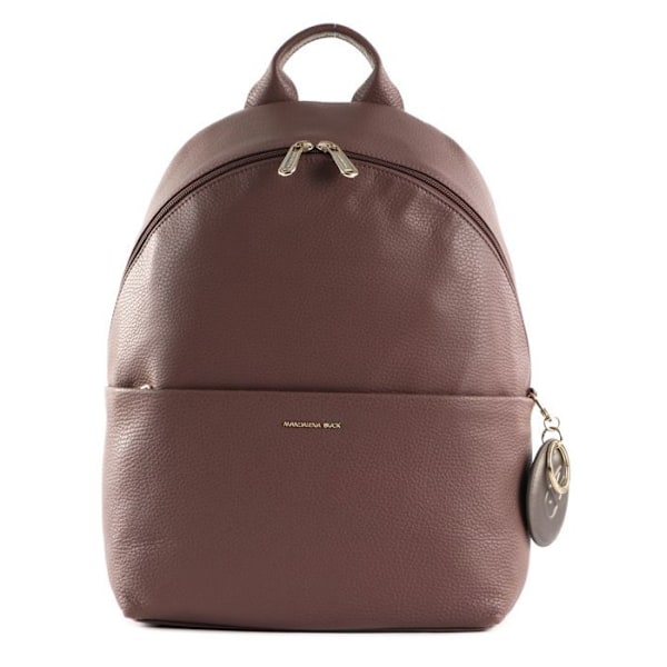 Ryggsäck - MANDARINA DUCK - Mellow Leather - Läder - Brun - 31x23x12 cm kastanj