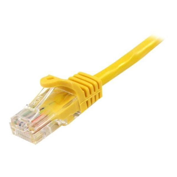 Cat5e UTP nätverkskabel utan krok - STARTECH - 50 cm Gul - Anti-snag RJ45 Ethernet-sladd - Patchkabel