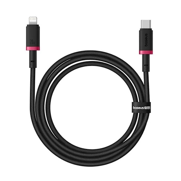 USB-C till Lightning datakabel, 20 W, 2 m - Baseus Dura (P10377800U01-03) - Svart