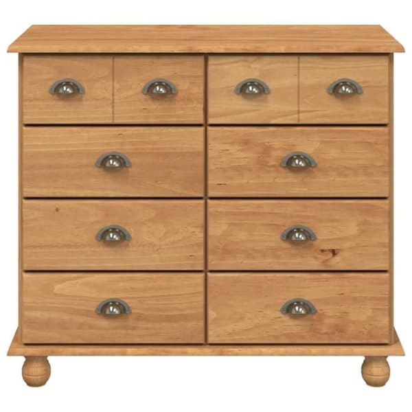 Commode ASKIM Moccafärgad 91x40x79 cm i massiv furu