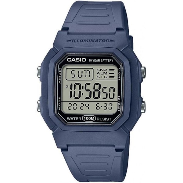 Casio Watch - Herr - W-800H-2AVES - Kvarts - Vattentät 10 Atm - Blå Blå