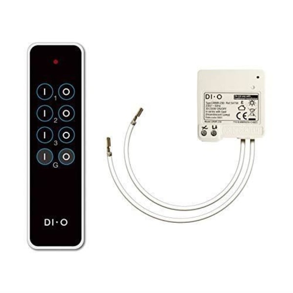DiO Connected Home 5411478547693 - KVM SWITCH - DiO Fjärrkontroll + Mikromodul (200W)