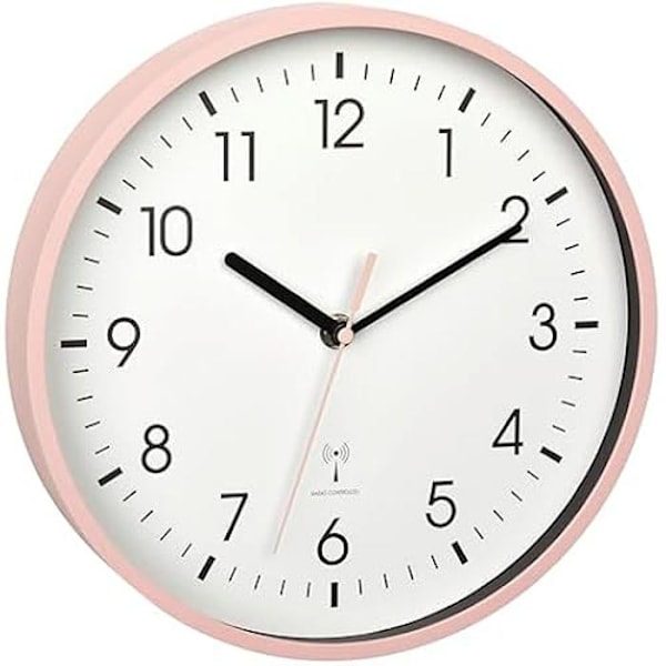 Väggklocka - TFA DOSTMANN - 60.3550.16 - Radiostyrd - Hög precision - Modern design Rosa