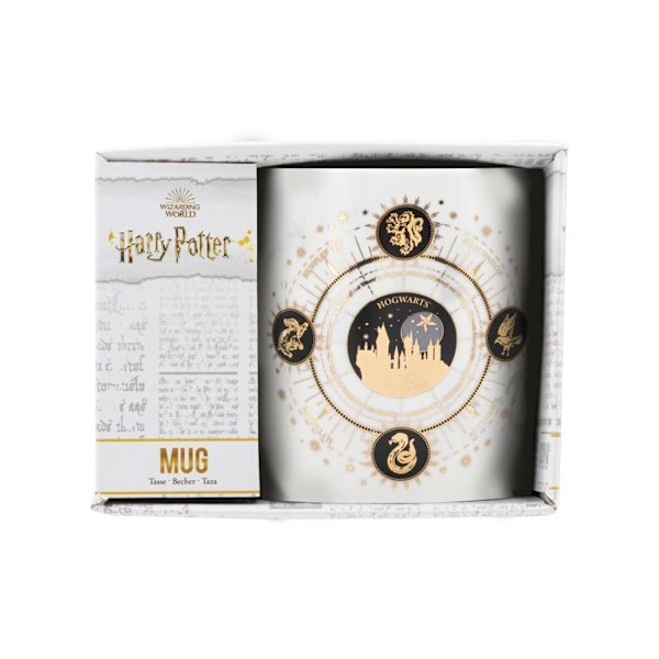 Mugg - PALADONE - Harry Potter Constellation - 400 ml - Porslin - Gulddekoration Flerfärgad
