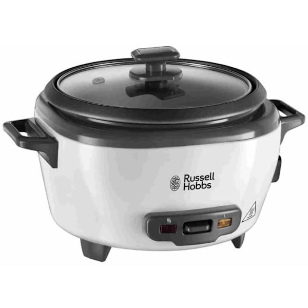 Riskokare - RUSSELL HOBBS - 27030-56 - 300 W - 1,4 L - 200 program - 6 portioner - Vit vitt och grått