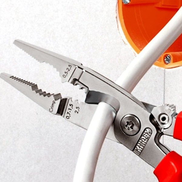 Tång för elinstallationer krom 200mm - KNIPEX - 13 96 200