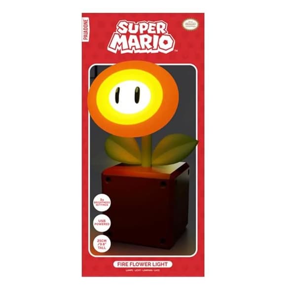 Barnlampa Paladone Super Mario Eldblomma - brun kastanj