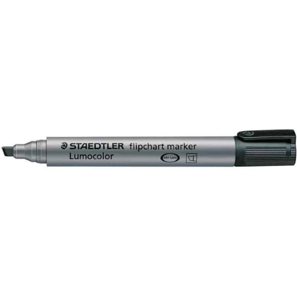 Marker - STAEDTLER - 356B - Pack of 10 - Chisel tip - Permanent - Black Svart