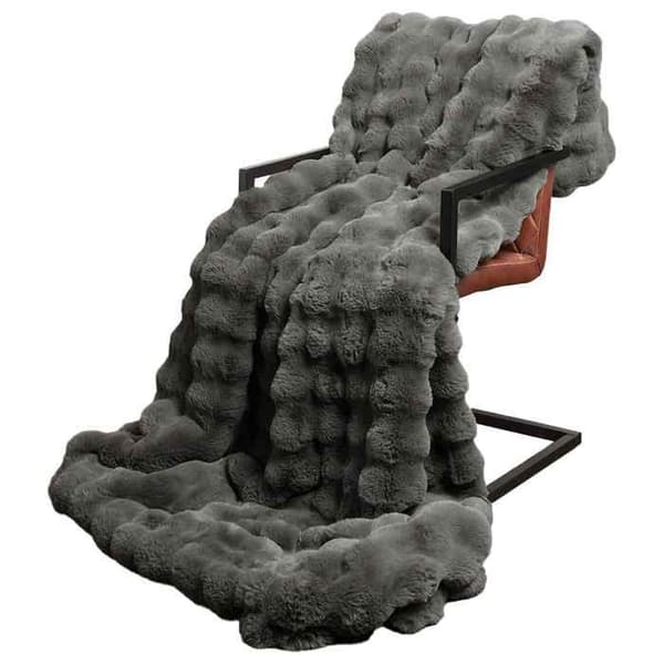 Täckning - VIDAXL - Syntetisk päls (4-pack) - Mörkgrå - 240 x 270 cm - Halkfri polyester Mörkgrå