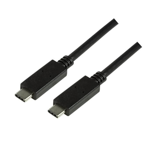 LogiLink CU0128, 0,5 m, USB C, USB C, 3.1 (3.1 Gen 2), 10 000 Mbit/s, svart